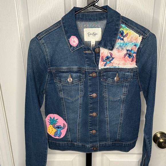 Veste En Jean Stretch Jessica Simpson Femme - Taille S, Bleu, Manches Longues
